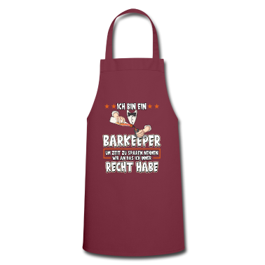 Grillen Schürze - Barkeeper Bar Mixer Alkholo Cocktails Lustig