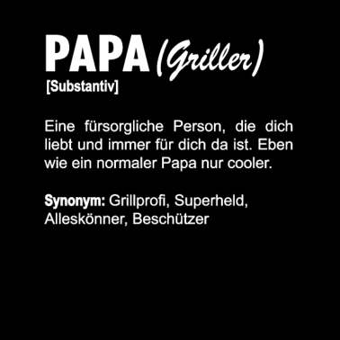 Motiv Griller Papa BBQ Vater Grillen Spruch Vatertag