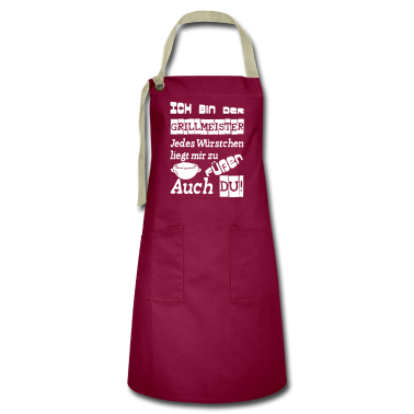 Grillen Schürze - Grillmeister Spruch Grill grillen Geschenk Spruch