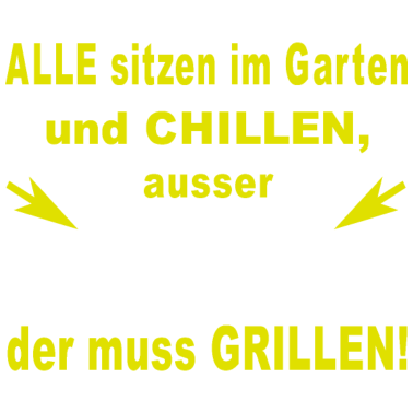 Motiv Lustiger Grill-Spruch