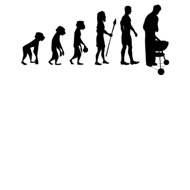 Motiv Grillen Shirt lustige Retro Evolution der Menschen