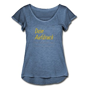 Frauen T-Shirt mit Flatterärmeln mit Text, Bild oder Logo bedrucken lassen