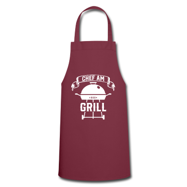 Grillen Schürze - Chef am Grill Grillen Grillmeister Geschenk