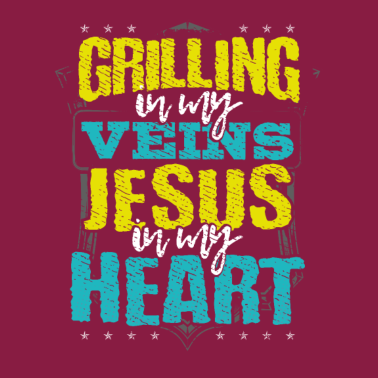 Motiv Grill Master Geschenk Grillen ist in my Venen Jesus