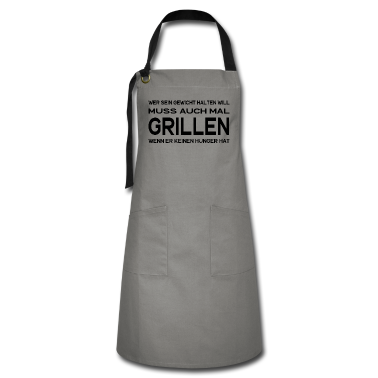 Grillen Schürze - Grillen lustiger Grillspruch BBQ Männer Grill