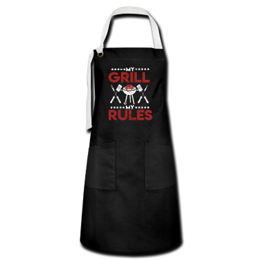 Grillen Schürze - Mein Grill Meine Regeln Lustiger Spruch Grillen