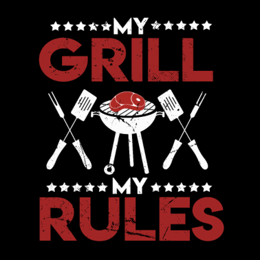 Motiv Mein Grill Meine Regeln Lustiger Spruch Grillen