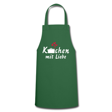 Grillen Schürze - kochen liebe hobbykoch freude spass topf koch herz