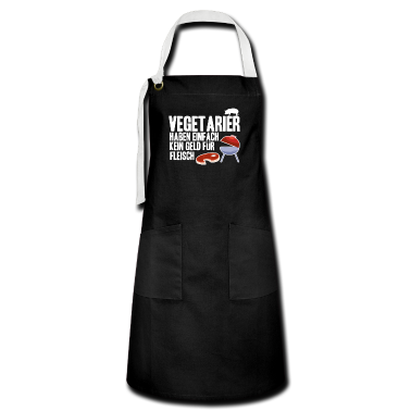 Grillen Schürze - Grillmeister Grillen lustig Spruch Vegetarier BBQ