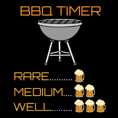 Motiv BBQ Timer Barbecue Liebhaber Party Geschenk