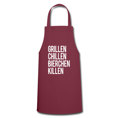 Grillen Schürze - Fleisch Grill Grillen Grillmeister BBQ Mann Frau