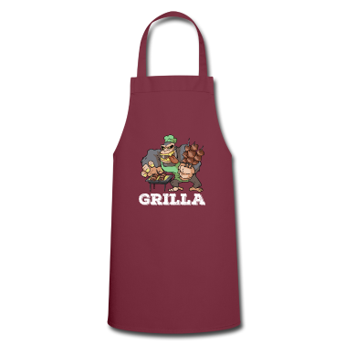 Grillen Schürze - Grill BBQ Smoker Grillen Gorilla Spruch Griller