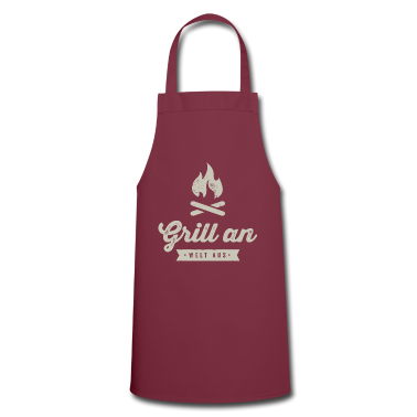 Grillen Schürze - Grillen Braten Barbecue Sommer Grill an - Welt aus