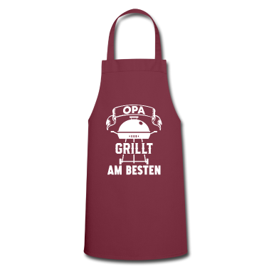 Grillen Schürze - Opa grillt am besten Grillmeister Geschenk