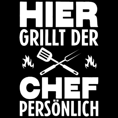 Motiv Grillen Chef Grillmeister Grillbesteck Geschenk