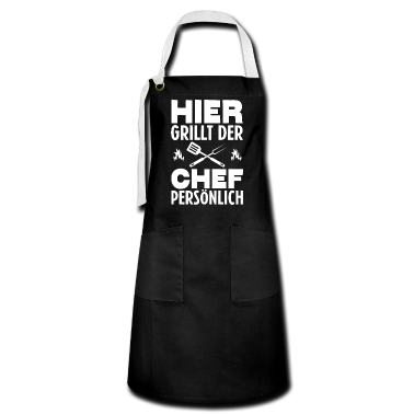 Grillen Schürze - Grillen Chef Grillmeister Grillbesteck Geschenk