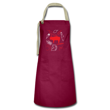 Grillen Schürze - Fleisch grillen BBQ Barbecue Geschenk