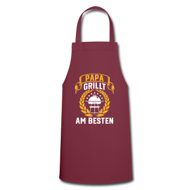 Grillen Schürze - Papa grillt am besten Grillmeister Geschenk