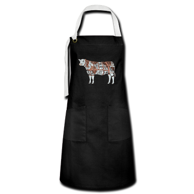 Grillen Schürze - BBQ Grillen Rind Fleisch Aufteilung Kochschürze