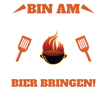Motiv Bin am Grillen