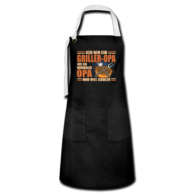 Grillen Schürze - Griller Opa Wie Ein Normaler Opa Cooler Griller