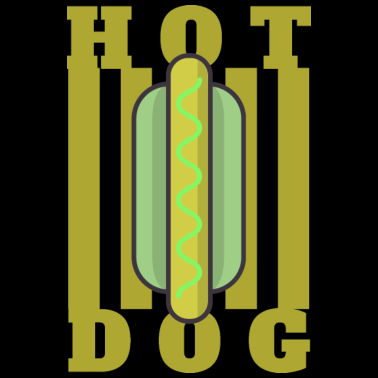 Motiv Lustiges Hot Dog Fast Food Design, Spruch