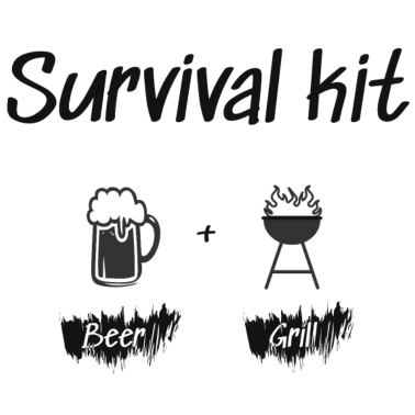 Motiv Überlebenskit - Bier + Grill