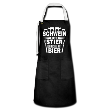 Grillen Schürze - Grillen Bier Griller Grillmeister Geschenkidee