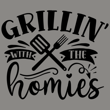 Motiv Grillin mit den Homies