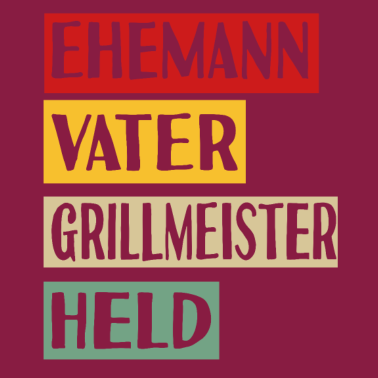 Motiv Ehemann Vater Grillmeister Held