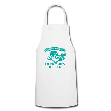 Grillen Schürze - Grillen chillen bierchen killen Party Geschenk