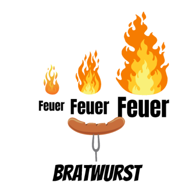Motiv Feuer! Feuer! Bratwurst