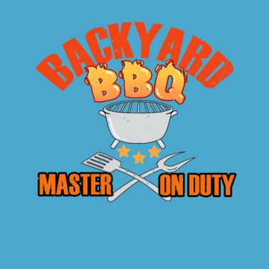 Motiv Hinterhof BBQ Meister Am Grill Grillen Griller