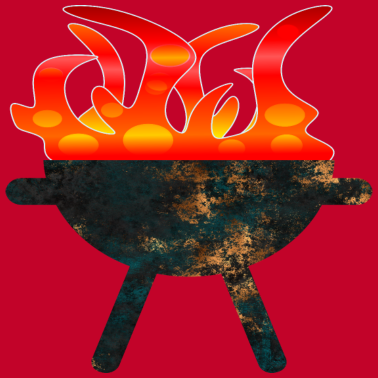 Motiv Grillfeuer COOLES GRILL GRILLEN