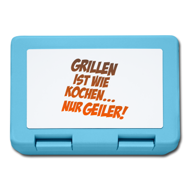 Grillen Brotdose - Grillen Grill Fleisch Geschenk Spruch Grillen