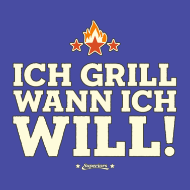 Motiv GRILL WANN ICH WILL- Grill Geschenk Grillen Shirts