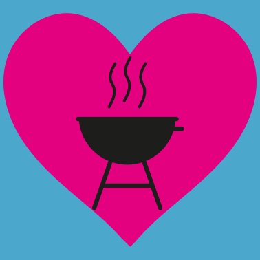 Motiv Grill Herz Icon Grillen