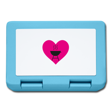 Grillen Brotdose - Grill Herz Icon Grillen