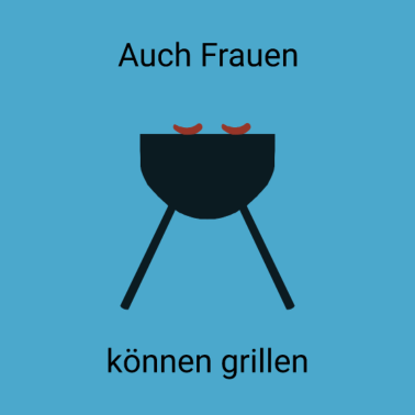 Motiv Grill Frauen Frau Grillen Würste