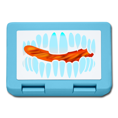 Grillen Brotdose - GRILLWÜRSTCHEN GEBISS ZÄHNE GRILL GRILLEN