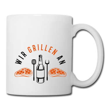 Grillen Tasse - wir grillen an