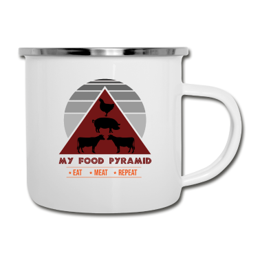 Grillen Emaille Tasse - Grill, Grill Grillen, texas grill,