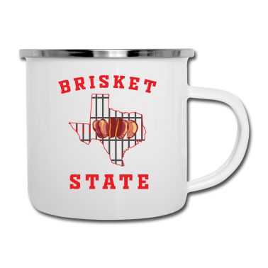 Grillen Emaille Tasse - Grill, Grill Fleisch, Grillen,