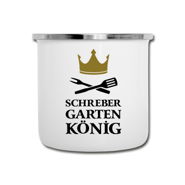 Grillen Emaille Tasse - Gärtner Grill Grillen