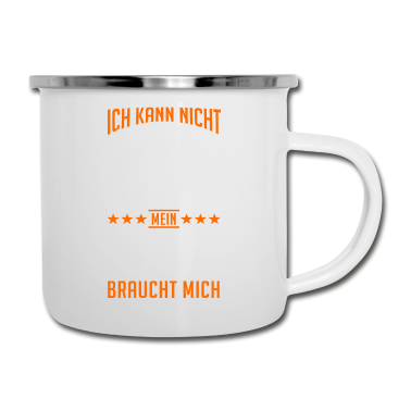 Grillen Emaille Tasse - Grillen Grill Griller Grillsaison Geschenk