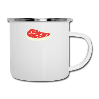 Grillen Emaille Tasse - Grillen