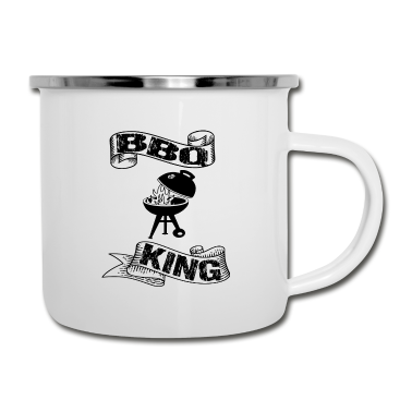Grillen Emaille Tasse - Grillen