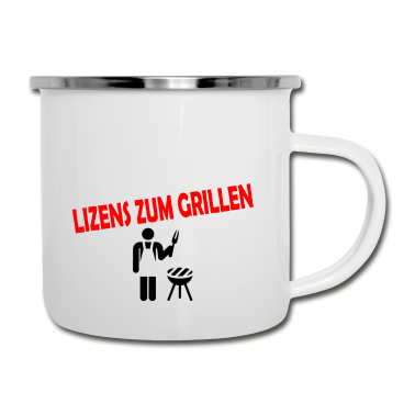 Grillen Emaille Tasse - GRILLEN