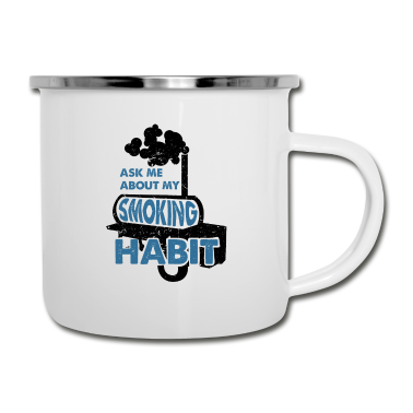 Grillen Emaille Tasse - Grillen