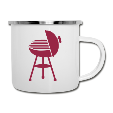 Grillen Emaille Tasse - Grillen